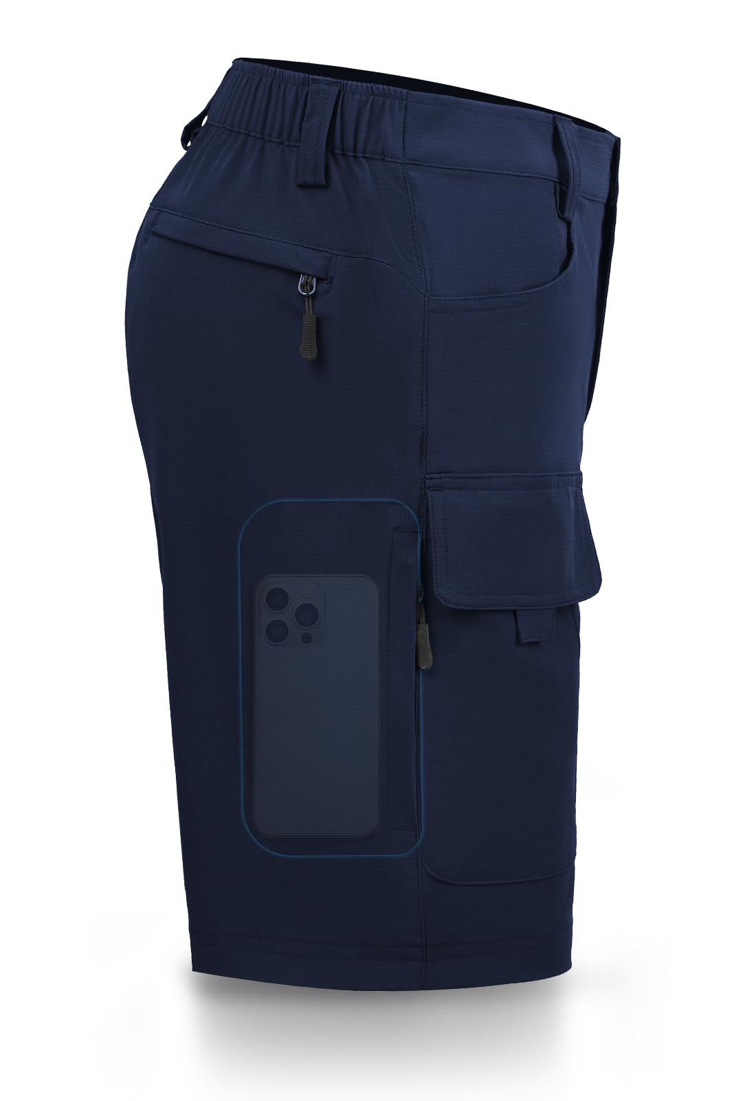 Hiauspor Men's Hiking Cargo Shorts 9"/10" Quick Dry Lightweight Waterproof for Golf Tactical Fishing Casual with 6 Pockets