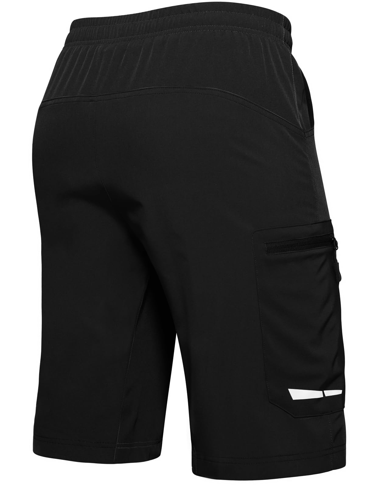 Ally Men's Mountain Bike Shorts 4D Padded Lightweight Loose-fit with Zipper Pockets for Biking Cycling Bicycle Riding Biker