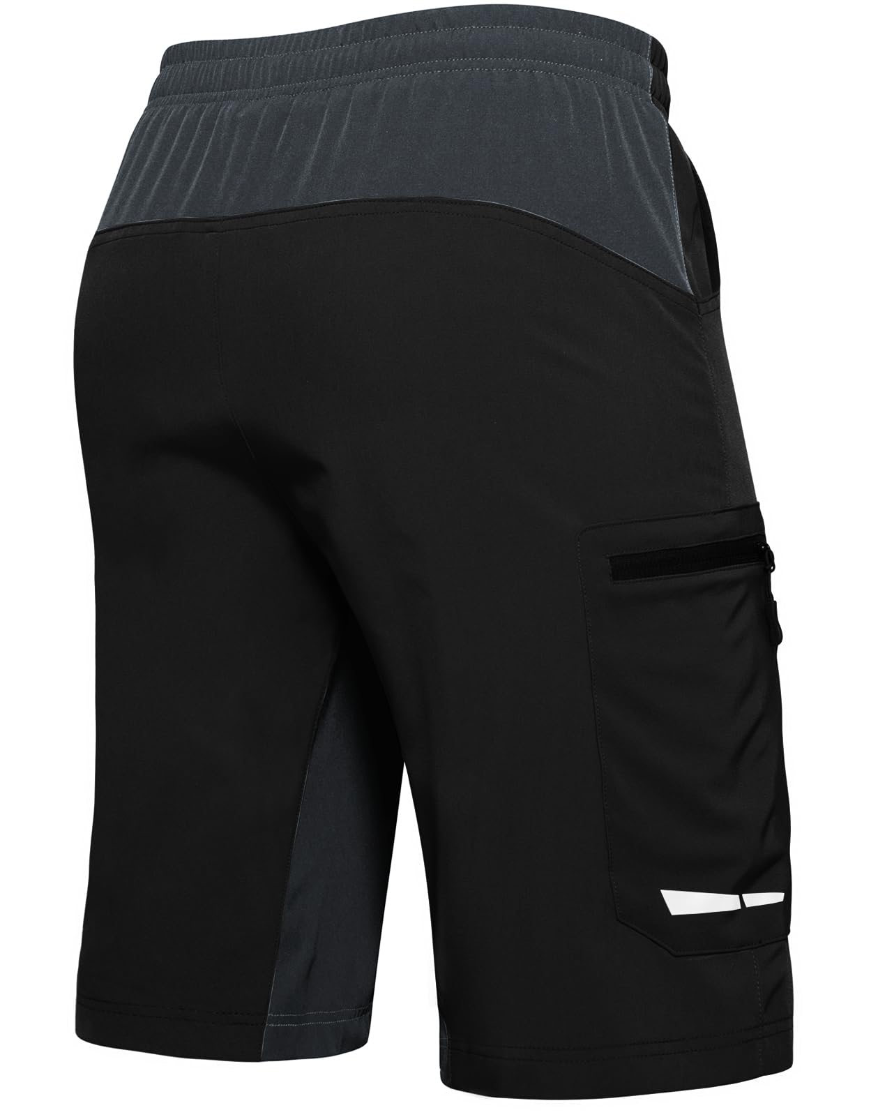 Ally Men's Mountain Bike Shorts 4D Padded Lightweight Loose-fit with Zipper Pockets for Biking Cycling Bicycle Riding Biker