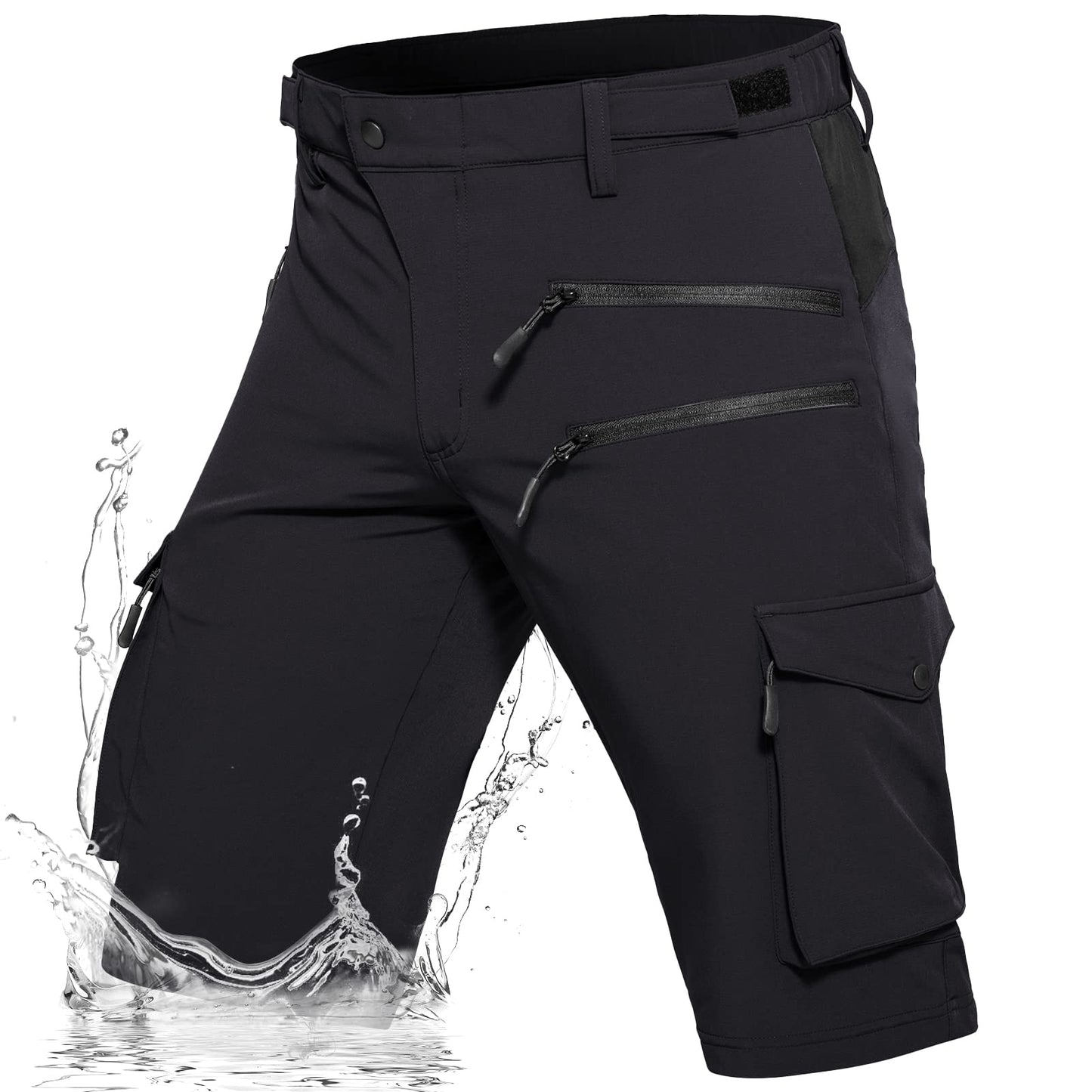 Hiauspor Men's Hiking Cargo Shorts Quick Dry Lightweight Casual Fishing Tactical Golf for Outdoor with 5 Pockets