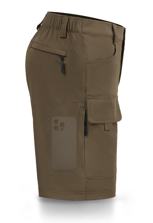 Hiauspor Men's Hiking Cargo Shorts 9"/10" Quick Dry Lightweight Waterproof for Golf Tactical Fishing Casual with 6 Pockets