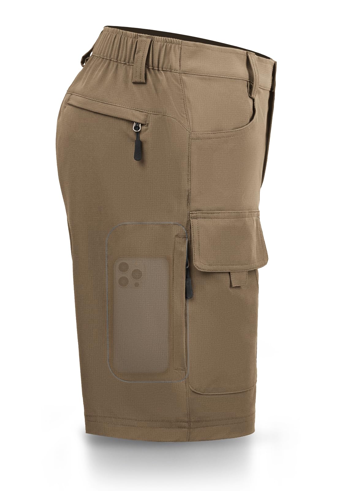 Hiauspor Men's Hiking Cargo Shorts 9"/10" Quick Dry Lightweight Waterproof for Golf Tactical Fishing Casual with 6 Pockets