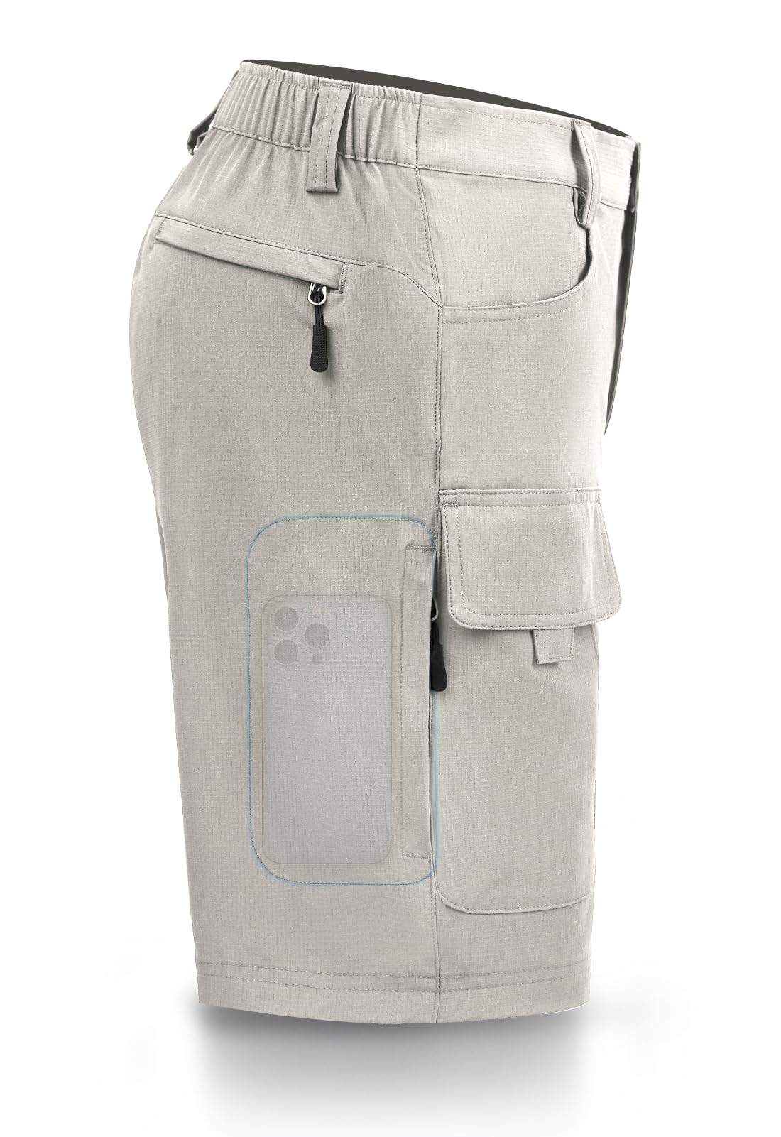Hiauspor Men's Hiking Cargo Shorts 9"/10" Quick Dry Lightweight Waterproof for Golf Tactical Fishing Casual with 6 Pockets