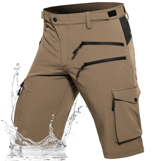 Hiauspor Men's Hiking Cargo Shorts Quick Dry Lightweight Casual Fishing Tactical Golf for Outdoor with 5 Pockets