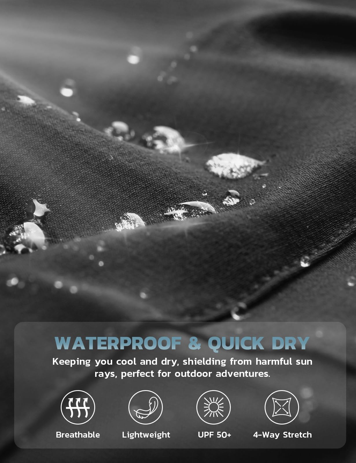 Hiauspor Mens Hiking Cargo Shorts Lightweight Water-Resistant Quick Dry Stretch for Casual Golf Fishing Tactical Bike Outdoor