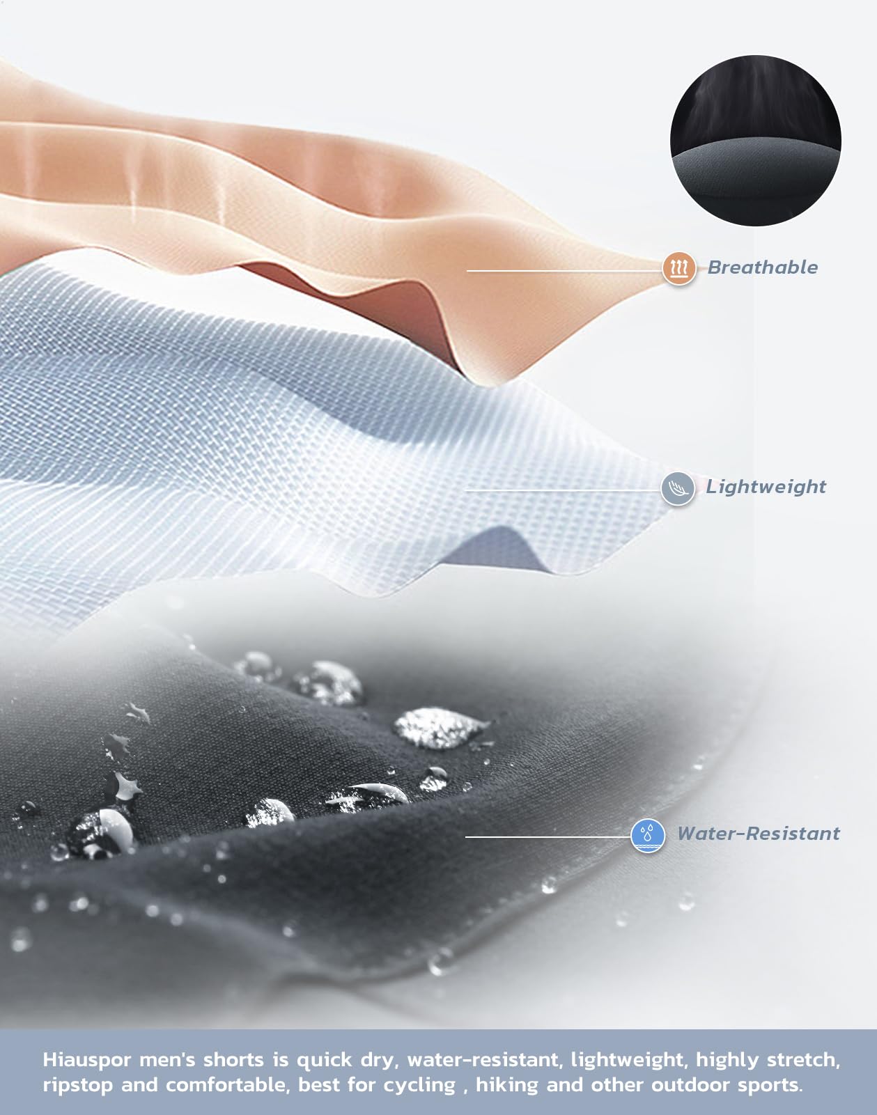 Ally Men's Mountain Bike Shorts 4D Padded Lightweight Loose-fit with Zipper Pockets for Biking Cycling Bicycle Riding Biker