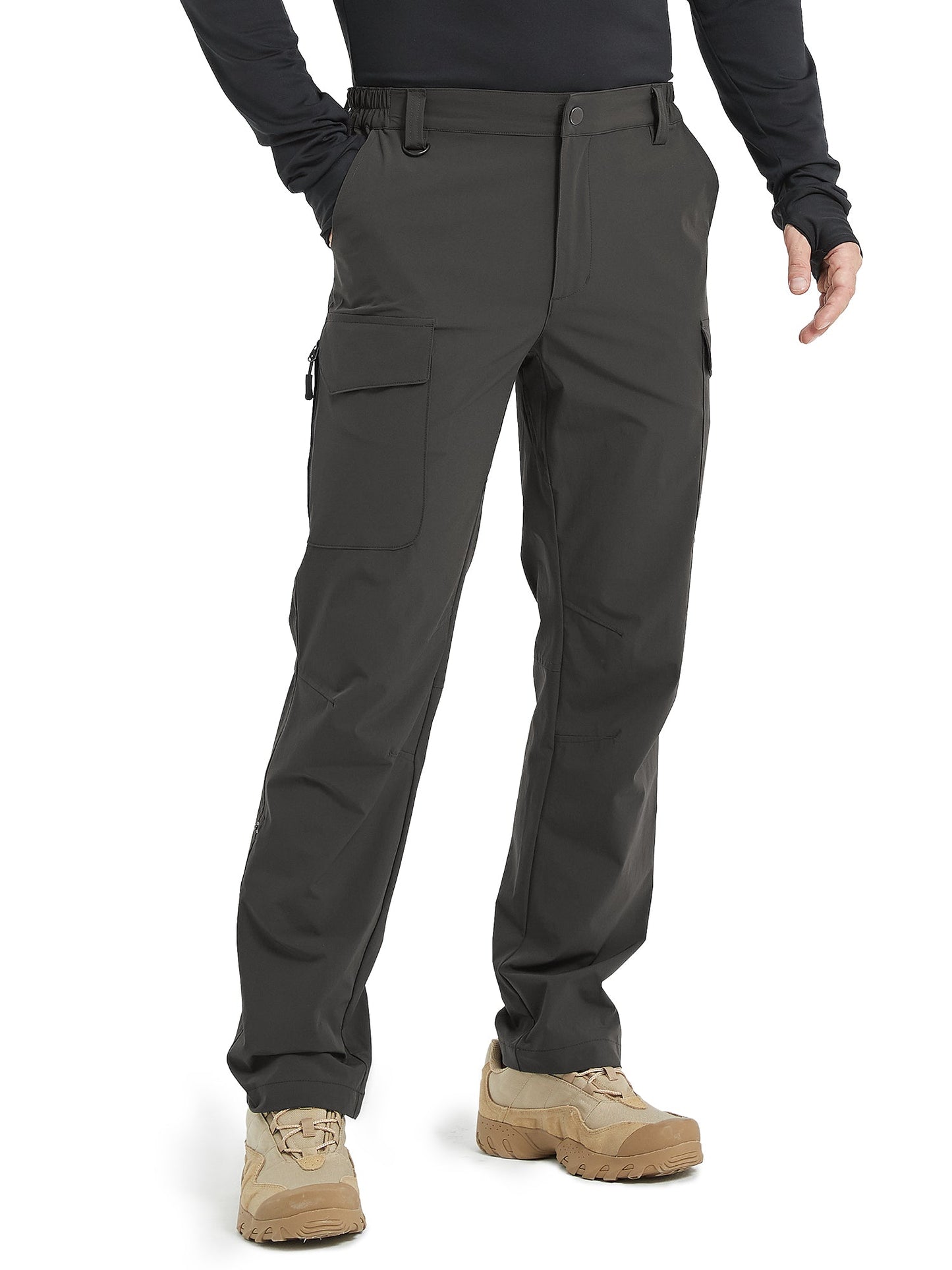 Men's Cargo Pants Waterproof Quick Dry Lightweight Hiking Pants with 7 Pockets