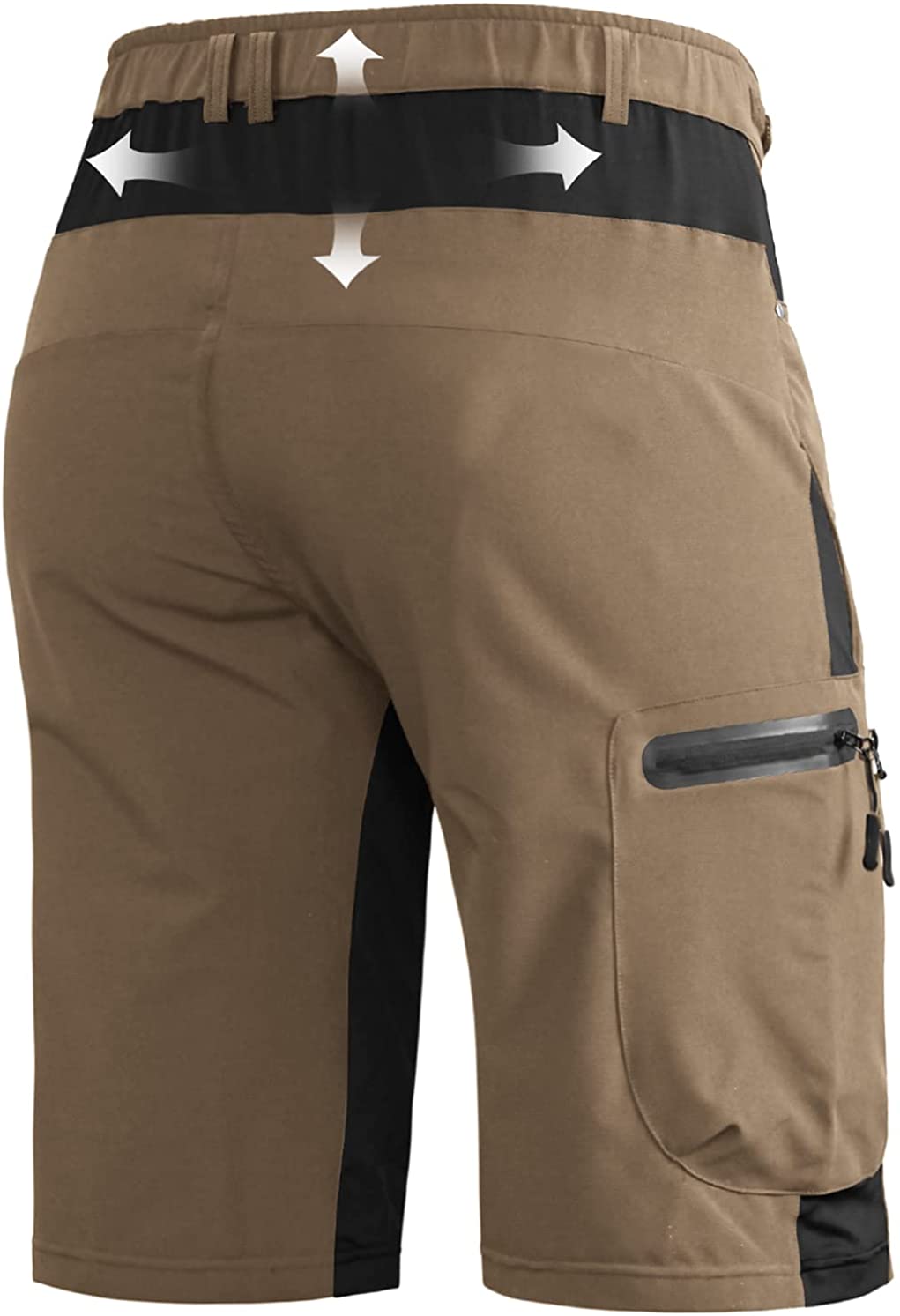 Hiauspor Men's Hiking Cargo Shorts Lightweight Quick Dry Stretch MTB S