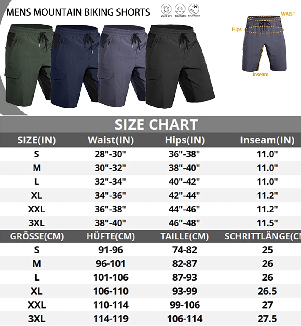 Xxl mountain hot sale bike shorts