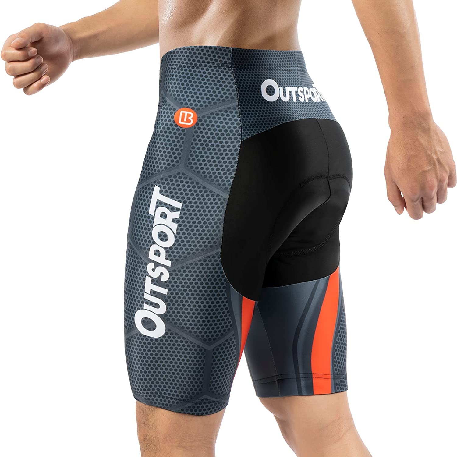 Hiauspor Biking Shorts for Men 4D Padded Big Pockets Bike Cycling Shorts  Quick-Dry