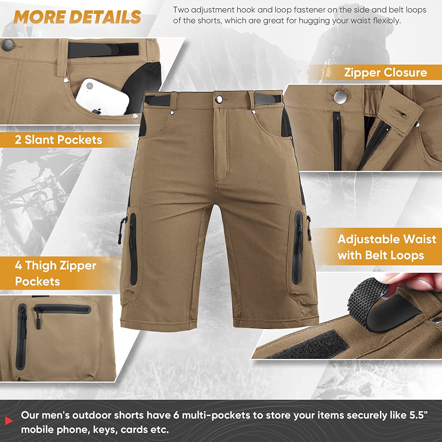Men Cargo Shorts Summer Multi Pockets Casual Half Pants Joggers Sports  Trousers | Fruugo KR