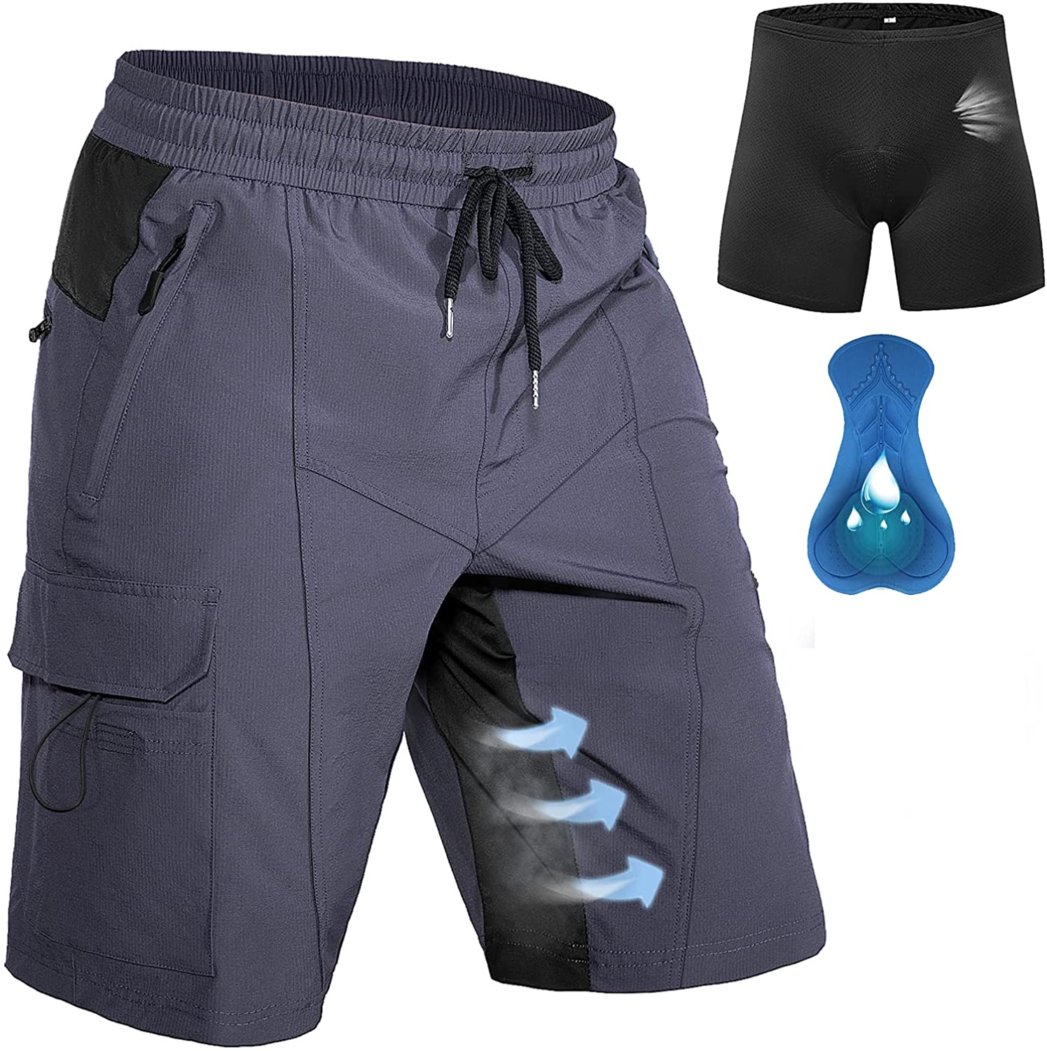 Padded mountain bike under hot sale shorts