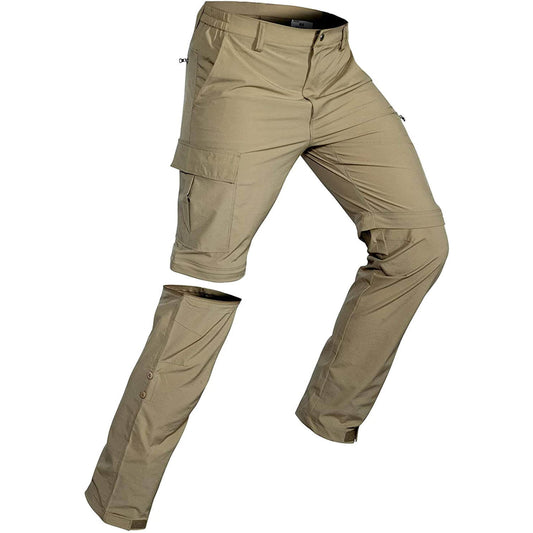 Hiauspor Men's Convertible Hiking Pants Quick Dry Zip Off Cargo Pants For Fishing